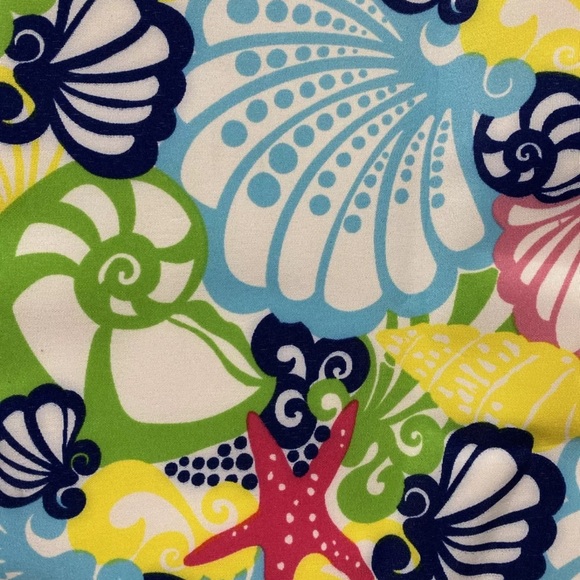 Lilly Pulitzer Insulated Beach Cooler Bag Chiquita Bonita Sea Shells Drinks Tote - Picture 9 of 12